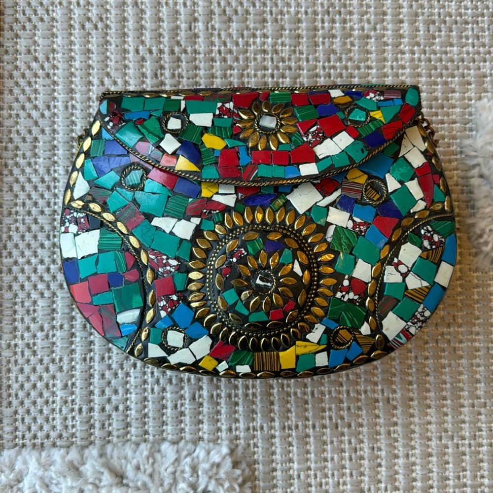 Bohemian Tile Crossbody/Clutch